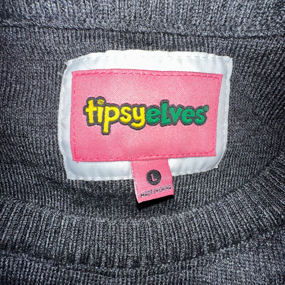 Tipsy Elves Light Up Christmas Tree Sweater, Gray… - image 7